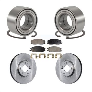 Front Wheel Bearing Disc Brake Rotors And Ceramic Pads Kit For Hyundai XG350 KBB-100075