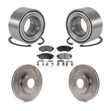 Front Wheel Bearing Disc Brake Rotors And Pads Kit For 2004 Hyundai Sonata To 09 03 KBB-100076