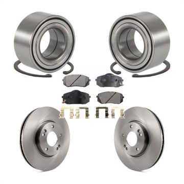 Front Wheel Bearing Disc Brake Rotor And Ceramic Pads Kit For Hyundai Tucson Kia Sportage KBB-100078
