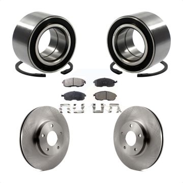 Front Wheel Bearing Disc Brake Rotors And Pads Kit For Nissan Altima Maxima INFINITI I35 KBB-100114