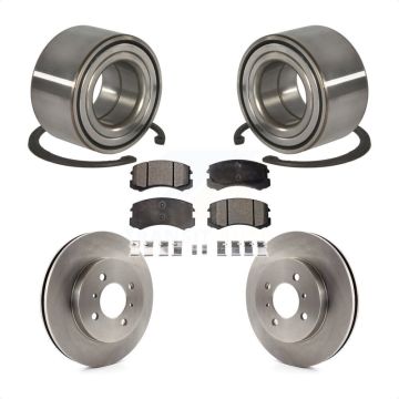 Front Wheel Bearing Disc Brake Rotors And Ceramic Pads Kit For Mitsubishi Lancer KBB-100121
