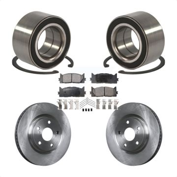 Front Wheel Bearing Disc Brake Rotor & Pad Kit For Toyota Camry Lexus ES350 Avalon ES300h KBB-100139