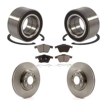 Front Wheel Bearing Disc Brake Rotor And Ceramic Pad Kit For 2006-2007 Mazda 6 Mazdaspeed KBB-100140