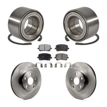 Front Wheel Bearing Brake Rotor Pads Kit For 2003-2008 Toyota Corolla Matrix Pontiac Vibe KBB-100149