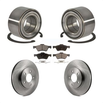 Front Wheel Bearing Disc Brake Rotor And Ceramic Pads Kit For Ford Escape Mercury Mariner KBB-100154
