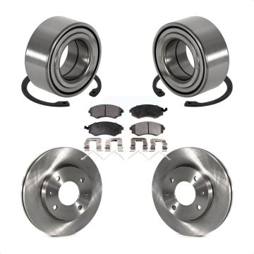Front Wheel Bearing Disc Brake Rotors And Pads Kit For Hyundai Sonata Kia Optima Magentis KBB-100170