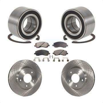 Front Wheel Bearing Disc Brake Rotor And Ceramic Pads Kit For Mitsubishi Lancer Outlander KBB-100177