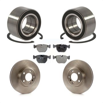 Front Wheel Bearing Disc Brake Rotors And Ceramic Pads Kit For BMW X5 KBB-100184