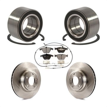 Front Wheel Bearing Disc Brake Rotors And Ceramic Pads Kit For BMW 335i xDrive 335xi KBB-100190
