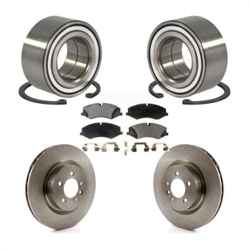 Front Wheel Bearing Disc Brake Rotors And Pads Kit For Land Rover Range Sport Discovery KBB-100194