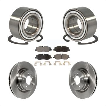 Front Wheel Bearing Brake Rotor & Pads Kit For 06-09 Land Rover Range Naturally Aspirated KBB-100195