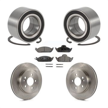 Front Wheel Bearing Disc Brake Rotors And Pads Kit For Mercedes-Benz ML320 ML350 ML430 KBB-100203