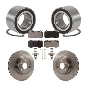 Front Wheel Bearing Disc Brake Rotors And Ceramic Pads Kit For 2009 Mercedes-Benz S450 KBB-100207