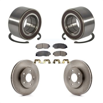 Front Wheel Bearing Disc Brake Rotors And Ceramic Pads Kit For 2005-2010 Honda Odyssey KBB-100212