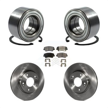 Front Wheel Bearing Brake Rotor Pads Kit For Kia Forte Hyundai Elantra GT Forte5 Veloster KBB-100257