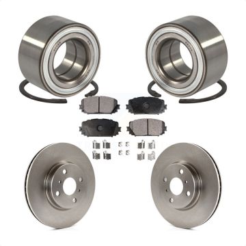 Front Wheel Bearing Disc Brake Rotors And Ceramic Pads Kit For Toyota Yaris KBB-100266