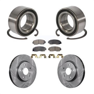 Front Wheel Bearing Disc Brake Rotors And Ceramic Pads Kit For Honda Accord Crosstour KBB-100270