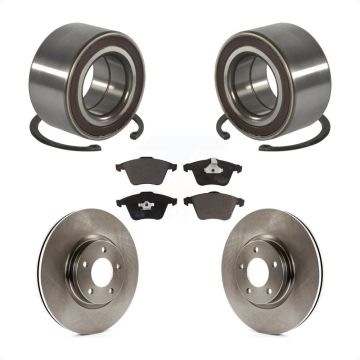 Front Wheel Bearing Disc Brake Rotors And Ceramic Pads Kit For Mazda 3 KBB-100275