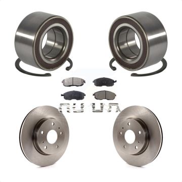 Front Wheel Bearing Disc Brake Rotors And Ceramic Pads Kit For Suzuki SX4 Crossover KBB-100280