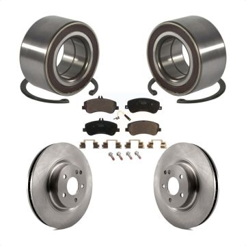Front Wheel Bearing Disc Brake Rotor And Ceramic Pads Kit For Mercedes-Benz GLK350 GLK250 KBB-100289
