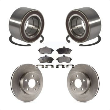Front Wheel Bearing Disc Brake Rotors And Ceramic Pads Kit For Mercedes-Benz C300 KBB-100291
