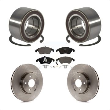 Front Wheel Bearing Disc Brake Rotor & Pad Kit For Mercedes-Benz C300 E350 C350 E400 E250 KBB-100292
