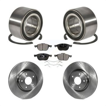 Front Wheel Bearing Disc Brake Rotors And Ceramic Pads Kit For Ford Escape C-Max KBB-100298