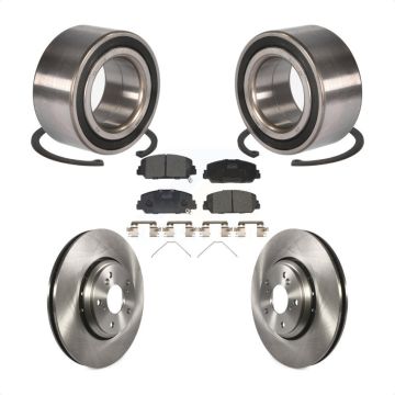 Front Wheel Bearing Disc Brake Rotors And Ceramic Pads Kit For Honda Accord KBB-100329