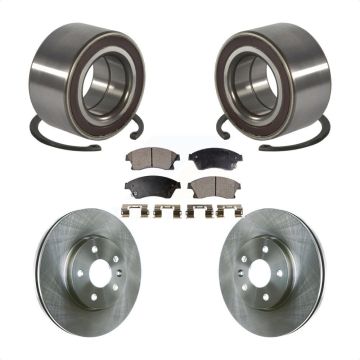 Front Wheel Bearing Disc Brake Rotors And Ceramic Pads Kit For Chevrolet Sonic KBB-100331