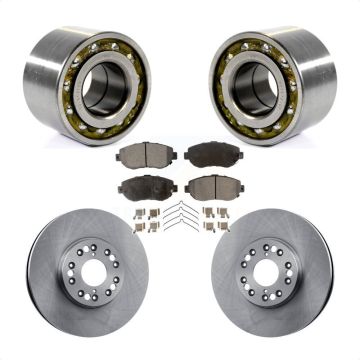 Front Wheel Bearing Disc Brake Rotors And Ceramic Pads Kit For 2001-2005 Lexus IS300 KBB-100352