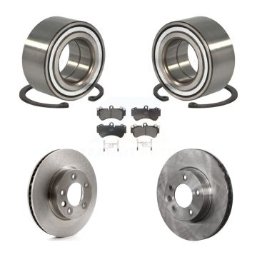 Front Wheel Bearing Disc Brake Rotors And Pads Kit For Porsche Cayenne Volkswagen Touareg KBB-100359