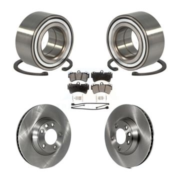 Front Wheel Bearing Brake Rotor & Pads Kit For Audi Q7 Porsche Cayenne Volkswagen Touareg KBB-100364