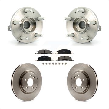 Front Hub Bearing Brake Rotor Pad Kit For 2013 Ford Explorer Sport With Heavy Duty Brakes KBB-100377