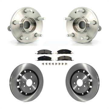 Front Hub Bearing Disc Brake Rotor & Pad Kit For Ford Explorer Police Interceptor Utility KBB-100378