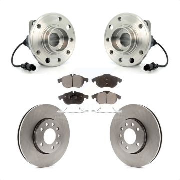 Front Hub Bearing Disc Brake Rotor & Pad Kit For Saab 9-3 With 285mm Diameter KBB-100474