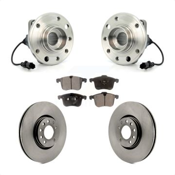 Front Hub Bearing Disc Brake Rotor & Pad Kit For Saab 9-3 With 314mm Diameter KBB-100476