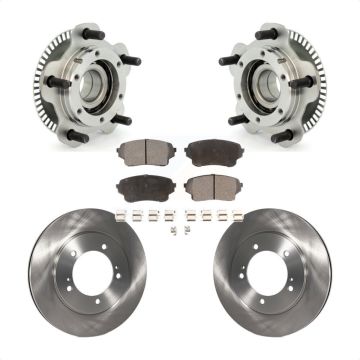 Front Hub Bearing Assembly Disc Brake Rotors And Pads Kit For Suzuki XL-7 Grand Vitara KBB-100478