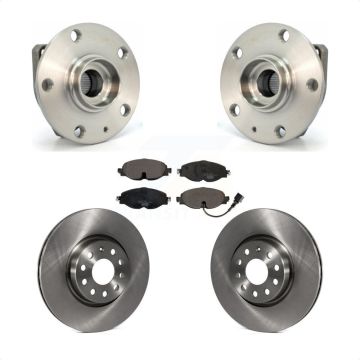 Front Hub Bearing Assembly Disc Brake Rotors And Pads Kit For Volkswagen Golf Alltrack KBB-100581