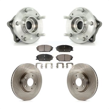 Front Hub Bearing Assembly Disc Brake Rotors And Pads Kit For 2007-2012 Hyundai Veracruz KBB-100591