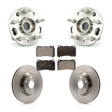 Front Hub Bearing Assembly Disc Brake Rotors And Pads Kit For Buick Regal Cadillac XTS KBB-100636