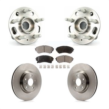 Front Hub Bearing Disc Brake Rotor & Pad Kit For 2014 Cadillac CTS With Heavy Duty Brakes KBB-100637