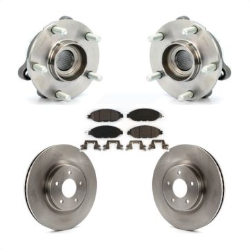 Front Hub Bearing Brake Rotor And Pad Kit For Nissan Pathfinder Murano INFINITI QX60 JX35 KBB-100655