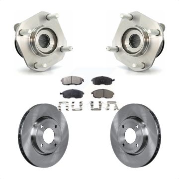 Front Hub Bearing Assembly Disc Brake Rotors And Ceramic Pads Kit For Nissan Sentra KBB-100657