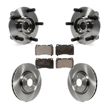 Front Hub Bearing Assembly Disc Brake Rotors And Ceramic Pads Kit For Mitsubishi Lancer KBB-100662