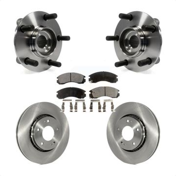 Front Hub Bearing Assembly Disc Brake Rotors And Ceramic Pads Kit For Mitsubishi Lancer KBB-100663