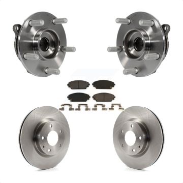 Front Hub Bearing Assembly Disc Brake Rotors And Ceramic Pads Kit For Mazda 3 CX-3 Sport KBB-100735