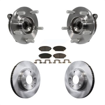 Front Hub Bearing Assembly Disc Brake Rotors And Ceramic Pads Kit For Mazda 3 CX-3 Sport KBB-100737