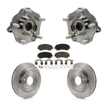 Front Hub Bearing Assembly Disc Brake Rotors And Pads Kit For Nissan Rogue Sport Qashqai KBB-100739
