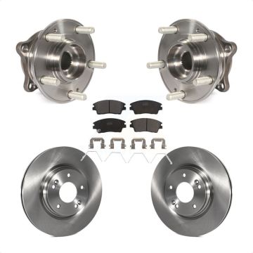 Front Hub Bearing Assembly Disc Brake Rotors And Pads Kit For Hyundai Tucson Kia Sportage KBB-100759
