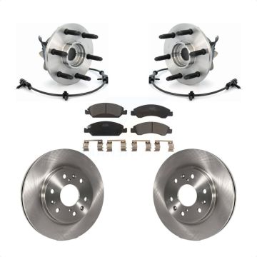 Front Hub Bearing Brake Rotor And Pad Kit For Chevrolet GMC Silverado 1500 Sierra Express KBB-100798
